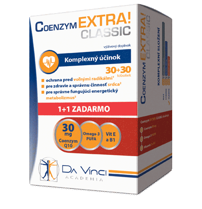 Coenzym EXTRA! Classic 30mg 30+30 tob. zadarmo