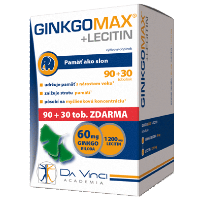 • GinkgoMax+Lecitin – Da Vinci 90+30 tob. zadarmo