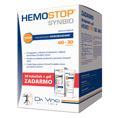 Hemostop synbio 60 + 30tob.+ gél 75 ml zadarmo
