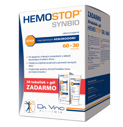 HEMOSTOP SYNBIO 60+30 + GÉL 75 ML ZADARMO